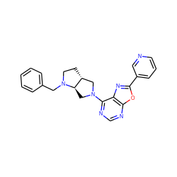 c1ccc(CN2CC[C@@H]3CN(c4ncnc5oc(-c6cccnc6)nc45)C[C@H]32)cc1 ZINC000028116004