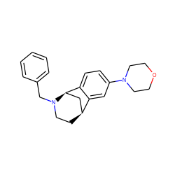 c1ccc(CN2CC[C@H]3C[C@@H]2c2ccc(N4CCOCC4)cc23)cc1 ZINC000061924061