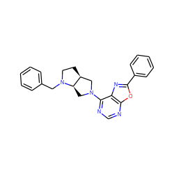 c1ccc(CN2CC[C@H]3CN(c4ncnc5oc(-c6ccccc6)nc45)C[C@H]32)cc1 ZINC000028103379