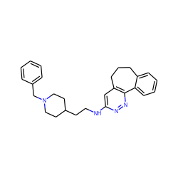 c1ccc(CN2CCC(CCNc3cc4c(nn3)-c3ccccc3CCC4)CC2)cc1 ZINC000013863628