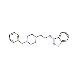 c1ccc(CN2CCC(CCNc3noc4ccccc34)CC2)cc1 ZINC000026657933