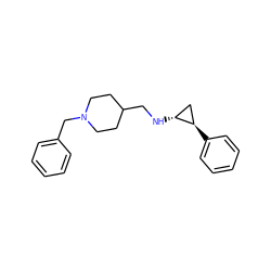 c1ccc(CN2CCC(CN[C@@H]3C[C@H]3c3ccccc3)CC2)cc1 ZINC000203540908