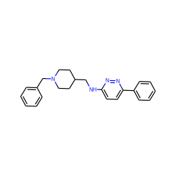 c1ccc(CN2CCC(CNc3ccc(-c4ccccc4)nn3)CC2)cc1 ZINC000013794318