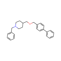 c1ccc(CN2CCC(COCc3ccc(-c4ccccc4)cc3)CC2)cc1 ZINC000013730111