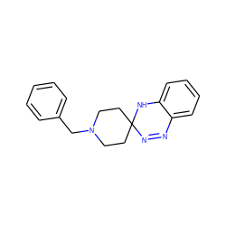 c1ccc(CN2CCC3(CC2)N=Nc2ccccc2N3)cc1 ZINC000653859698