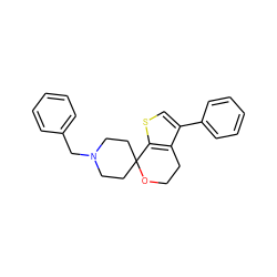 c1ccc(CN2CCC3(CC2)OCCc2c(-c4ccccc4)csc23)cc1 ZINC000095554865