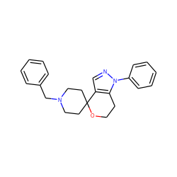 c1ccc(CN2CCC3(CC2)OCCc2c3cnn2-c2ccccc2)cc1 ZINC000072114874