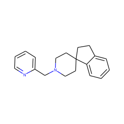 c1ccc(CN2CCC3(CCc4ccccc43)CC2)nc1 ZINC000000014944