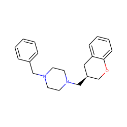 c1ccc(CN2CCN(C[C@@H]3COc4ccccc4C3)CC2)cc1 ZINC000022933152