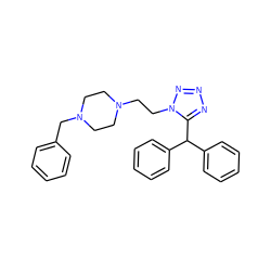 c1ccc(CN2CCN(CCn3nnnc3C(c3ccccc3)c3ccccc3)CC2)cc1 ZINC001772581076