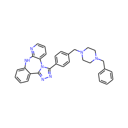 c1ccc(CN2CCN(Cc3ccc(-c4nnc5n4-c4cccnc4Nc4ccccc4-5)cc3)CC2)cc1 ZINC000096174013