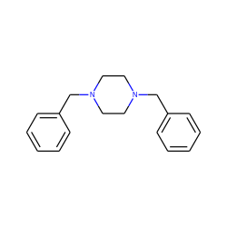 c1ccc(CN2CCN(Cc3ccccc3)CC2)cc1 ZINC000019301168