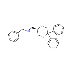 c1ccc(CNC[C@@H]2COC(c3ccccc3)(c3ccccc3)CO2)cc1 ZINC000473165430