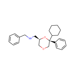 c1ccc(CNC[C@@H]2COC[C@@](c3ccccc3)(C3CCCCC3)O2)cc1 ZINC000473166157