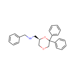 c1ccc(CNC[C@@H]2COCC(c3ccccc3)(c3ccccc3)O2)cc1 ZINC000473170801