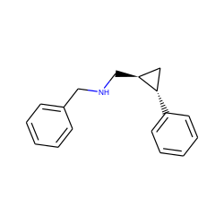 c1ccc(CNC[C@H]2C[C@@H]2c2ccccc2)cc1 ZINC000034893486