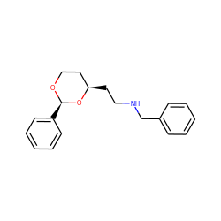 c1ccc(CNCC[C@@H]2CCO[C@H](c3ccccc3)O2)cc1 ZINC000071280793