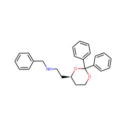 c1ccc(CNCC[C@@H]2CCOC(c3ccccc3)(c3ccccc3)O2)cc1 ZINC000071280745