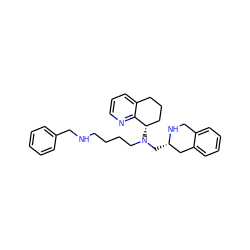 c1ccc(CNCCCCN(C[C@H]2Cc3ccccc3CN2)[C@H]2CCCc3cccnc32)cc1 ZINC001772577757