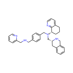 c1ccc(CNCc2ccc(CN(C[C@H]3Cc4ccccc4CN3)[C@H]3CCCc4cccnc43)cc2)nc1 ZINC001772651103