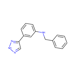 c1ccc(CNc2cccc(-c3cn[nH]n3)c2)cc1 ZINC000013671890