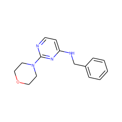 c1ccc(CNc2ccnc(N3CCOCC3)n2)cc1 ZINC000049055147