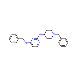 c1ccc(CNc2ccnc(NC3CCN(Cc4ccccc4)CC3)n2)cc1 ZINC000071318451