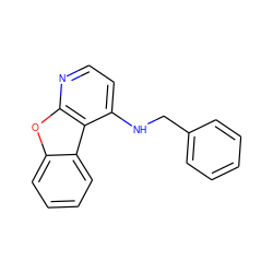 c1ccc(CNc2ccnc3oc4ccccc4c23)cc1 ZINC000064540217