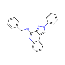 c1ccc(CNc2nc3ccccc3c3cn(-c4ccccc4)nc23)cc1 ZINC000013672207