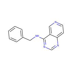 c1ccc(CNc2ncnc3ccncc23)cc1 ZINC000013755781