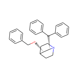 c1ccc(CO[C@H]2C3CCN(CC3)[C@H]2C(c2ccccc2)c2ccccc2)cc1 ZINC000013744478