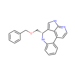 c1ccc(COC[C@H]2Nc3ccccc3-c3ccnc4[nH]cc2c34)cc1 ZINC000045348625