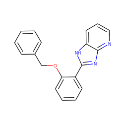 c1ccc(COc2ccccc2-c2nc3ncccc3[nH]2)cc1 ZINC000012360756