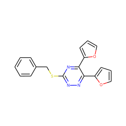 c1ccc(CSc2nnc(-c3ccco3)c(-c3ccco3)n2)cc1 ZINC000000085190