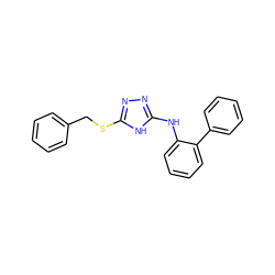 c1ccc(CSc2nnc(Nc3ccccc3-c3ccccc3)[nH]2)cc1 ZINC000014964310