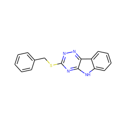 c1ccc(CSc2nnc3c(n2)[nH]c2ccccc23)cc1 ZINC000017730074