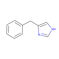 c1ccc(Cc2c[nH]cn2)cc1 ZINC000014979038