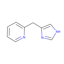 c1ccc(Cc2c[nH]cn2)nc1 ZINC000013560682