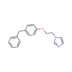 c1ccc(Cc2ccc(OCCn3ccnc3)cc2)cc1 ZINC000004810590