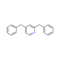 c1ccc(Cc2ccnc(Cc3ccccc3)c2)cc1 ZINC000013283420