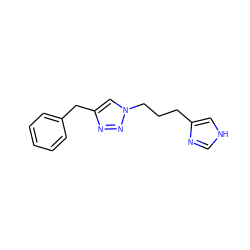 c1ccc(Cc2cn(CCCc3c[nH]cn3)nn2)cc1 ZINC000066112619