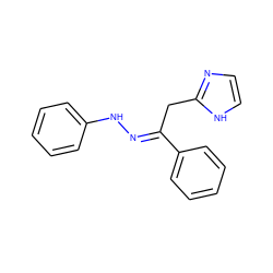 c1ccc(N/N=C(\Cc2ncc[nH]2)c2ccccc2)cc1 ZINC000005827881