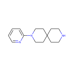 c1ccc(N2CCC3(CCNCC3)CC2)nc1 ZINC000004238135