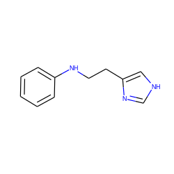 c1ccc(NCCc2c[nH]cn2)cc1 ZINC000049088978