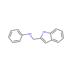 c1ccc(NCc2cc3ccccc3[nH]2)cc1 ZINC000040829296