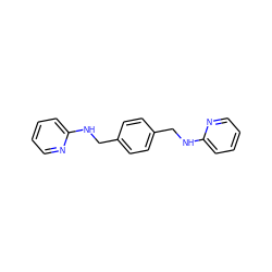 c1ccc(NCc2ccc(CNc3ccccn3)cc2)nc1 ZINC000028863086