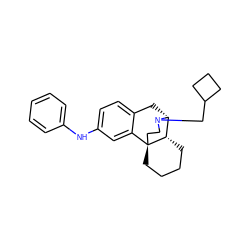 c1ccc(Nc2ccc3c(c2)[C@@]24CCCC[C@H]2[C@@H](C3)N(CC2CCC2)CC4)cc1 ZINC000045256234