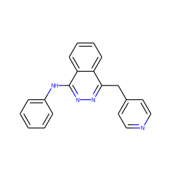 c1ccc(Nc2nnc(Cc3ccncc3)c3ccccc23)cc1 ZINC000000017388