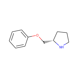 c1ccc(OC[C@@H]2CCCN2)cc1 ZINC000020221581