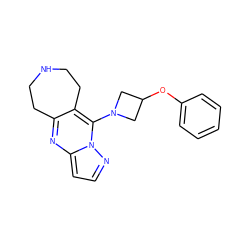 c1ccc(OC2CN(c3c4c(nc5ccnn35)CCNCC4)C2)cc1 ZINC000066111716